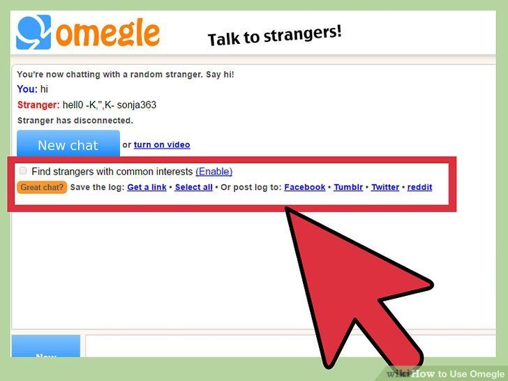 Sideline reccomend omegle howto