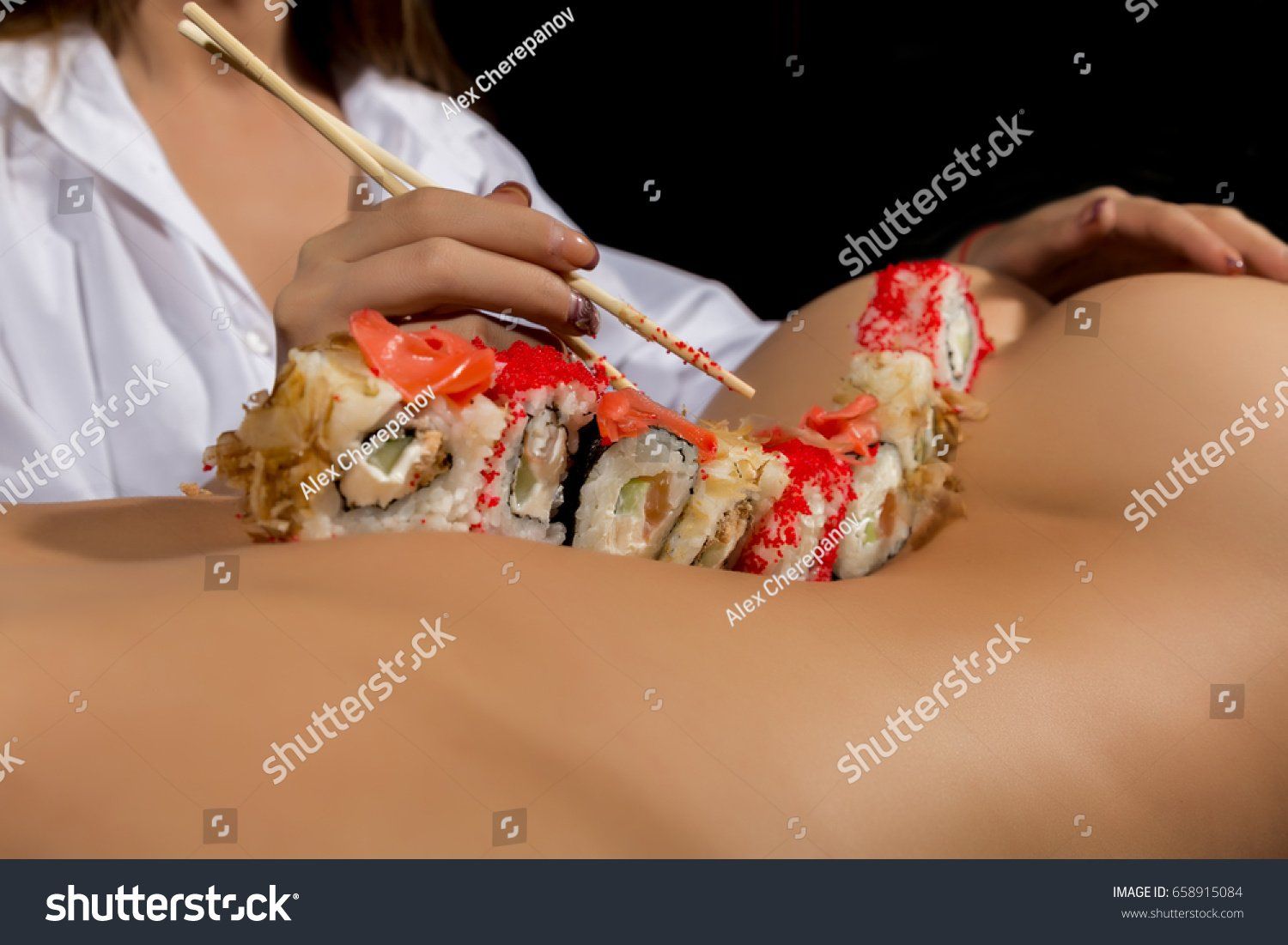 nude girls fucking with food
