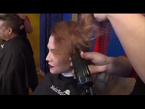 best of Nude female barber headshave