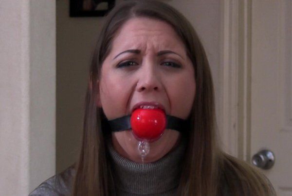 best of Ballgagged drooling hogtied