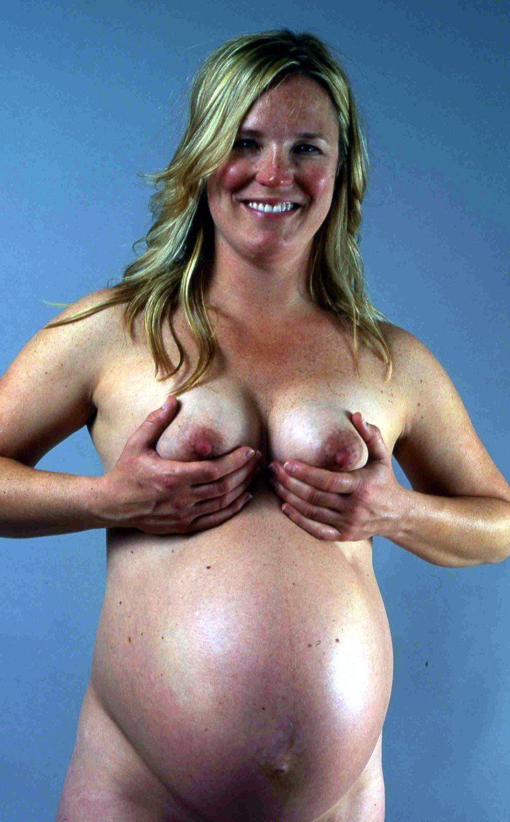 Pregnant swollen tits
