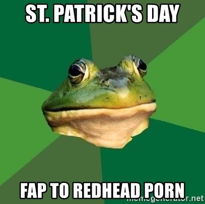 St patricks day red head