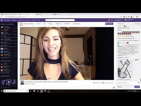 Twitch fail babe mastrubates live stream with
