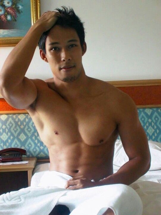 Naked asian male