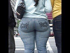 Fat ass tight jeans