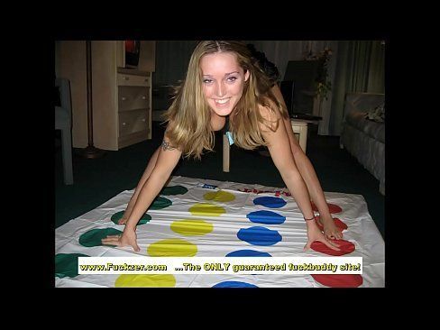Naked twister game
