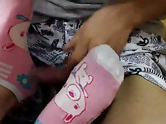 best of Student footjob chinese