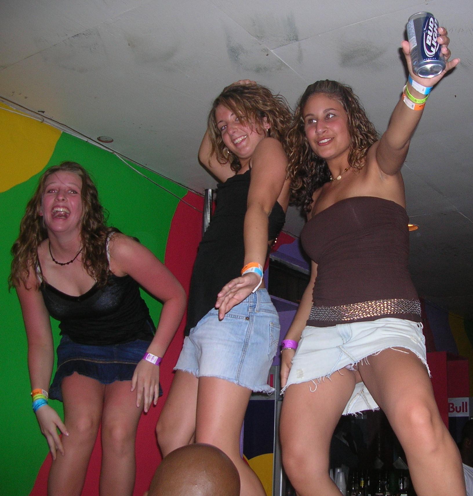 best of Upskirt party girls club