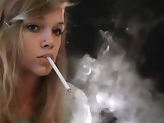 Blonde teen smoking blowjob