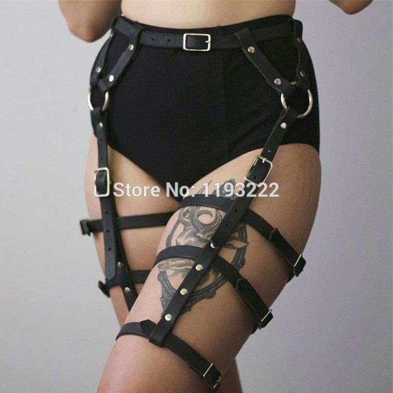 Leather belt bondage