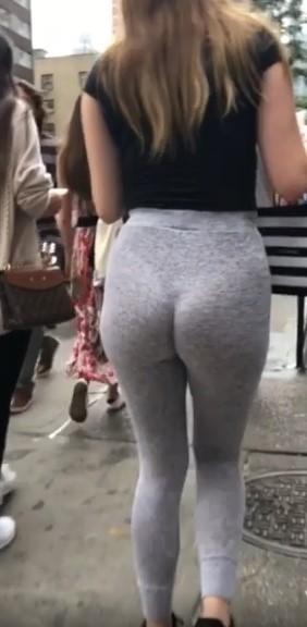 best of Yoga pants through candid see