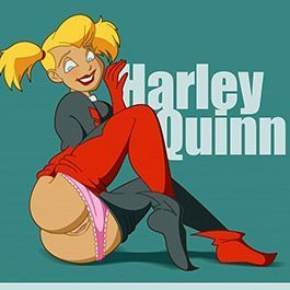 Harley quinn lesbian cartoon
