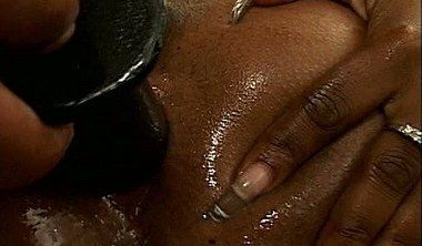 Ebony masturbation anal