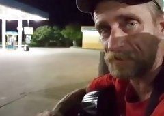 Homeless man anal