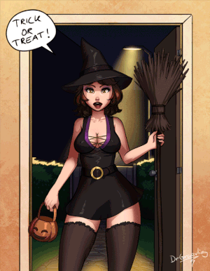 Sexy halloween witch