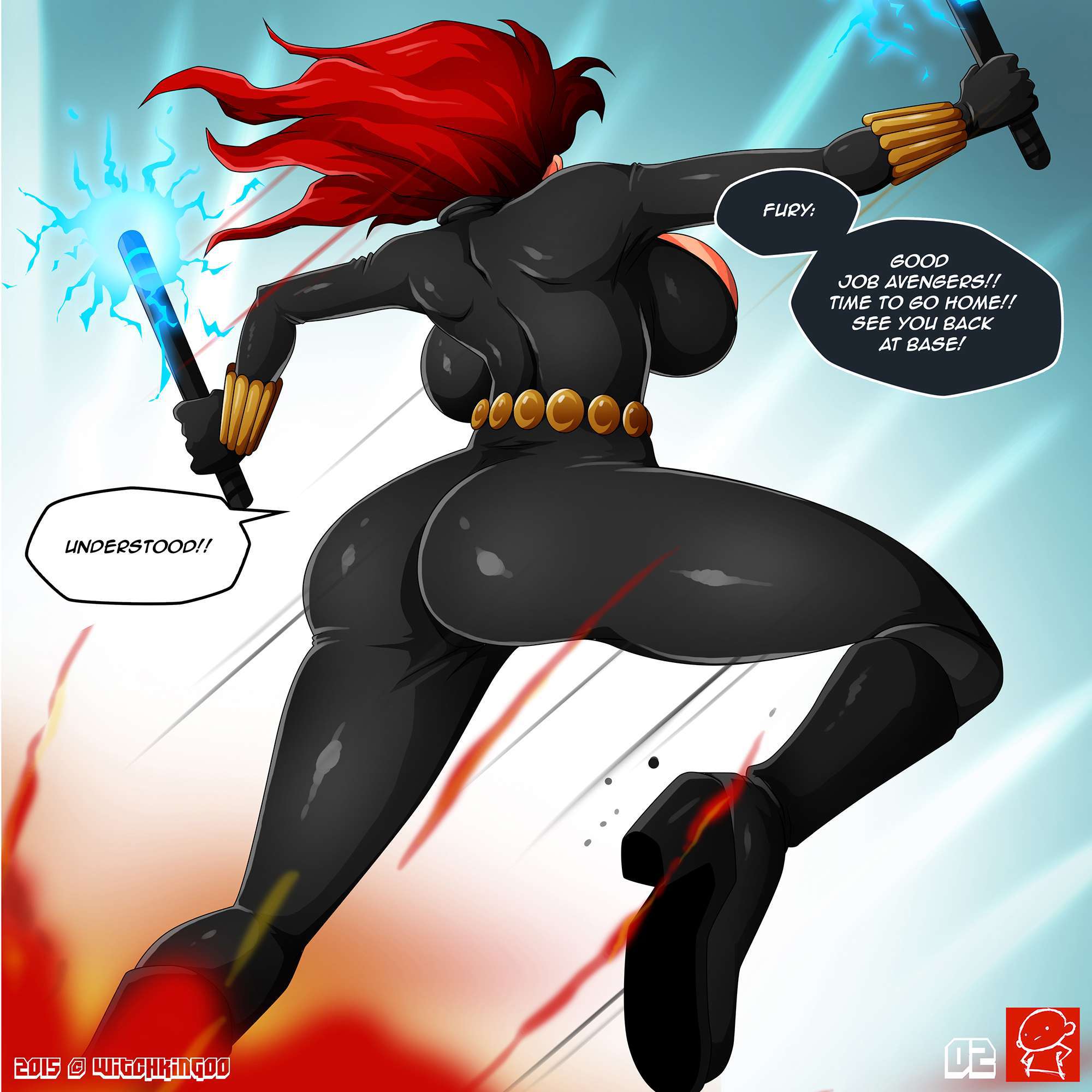 best of Cartoon widow avengers black