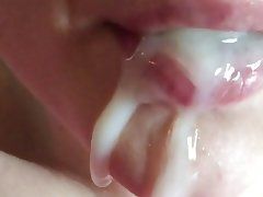 Sexy Teen Fucked Doggystyle, Face Close Up and BlowJob! Cum in Mouth!