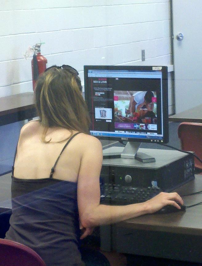 Dreads reccomend girl watching porn