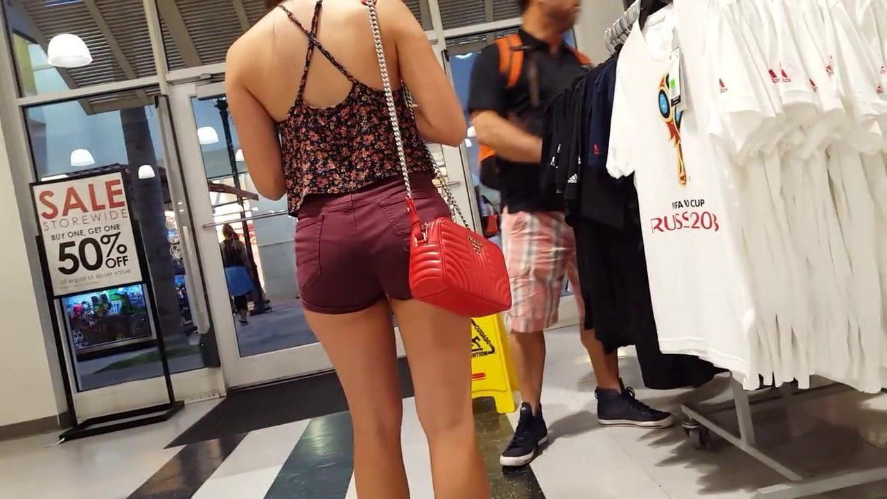 best of Mall candid teen shorts