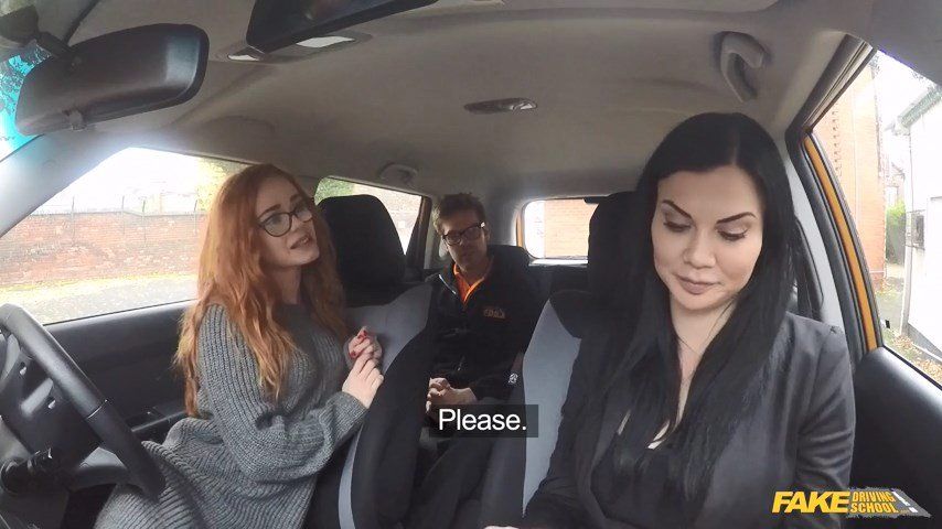 best of School fake threesome driving