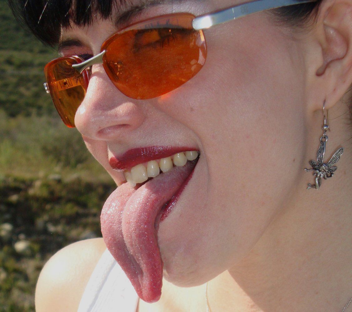lesbian long tongue ass