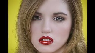 J-Run reccomend teen red lipstick blowjob