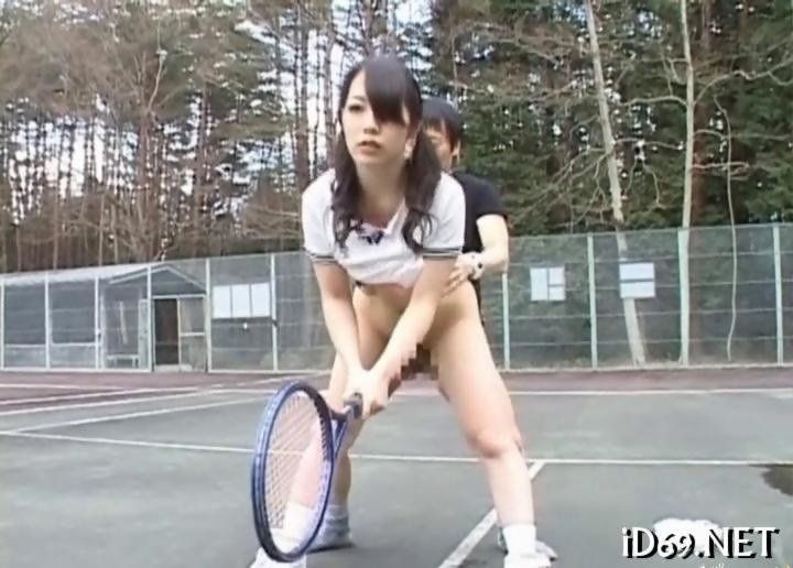 Bloomer reccomend court squirt tennis